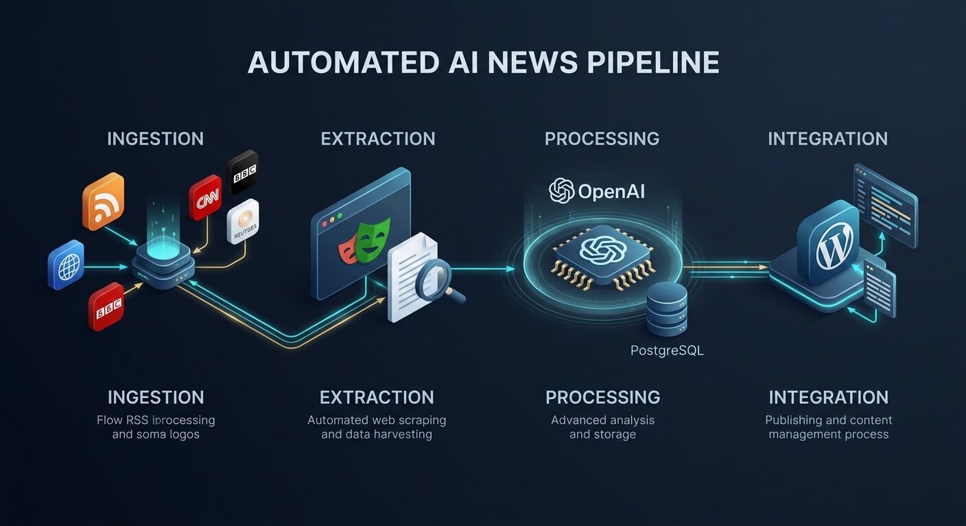 AI News Aggregator & Publisher project preview